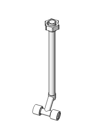 Трубка T-образная для подключения радиатора радиальная